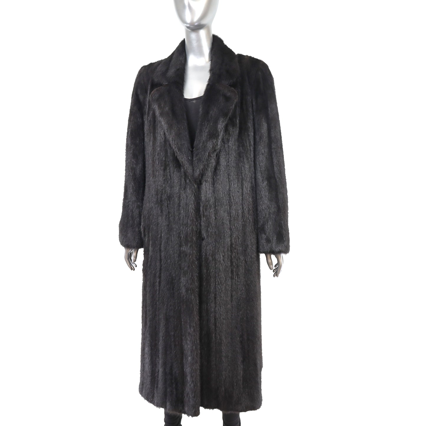 Black Mink Coat- Size L