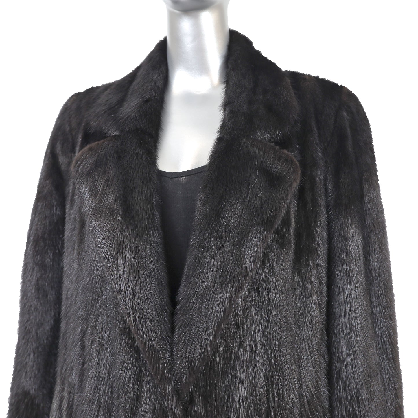 Black Mink Coat- Size L