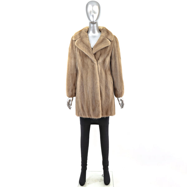 Autumn Haze Mink 3/4 Coat - Size S
