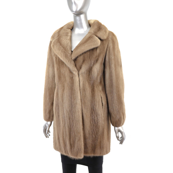 Autumn Haze Mink 3/4 Coat - Size S