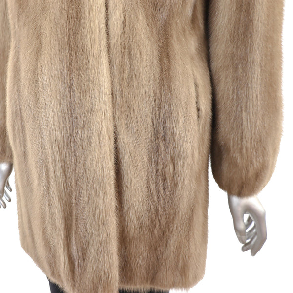 Autumn Haze Mink 3/4 Coat - Size S