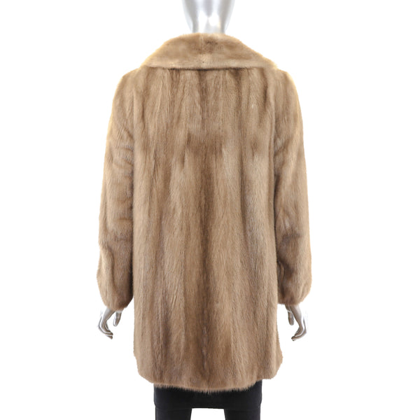 Autumn Haze Mink 3/4 Coat - Size S