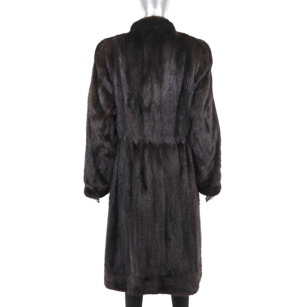 Mahogany Mink Coat- Size M