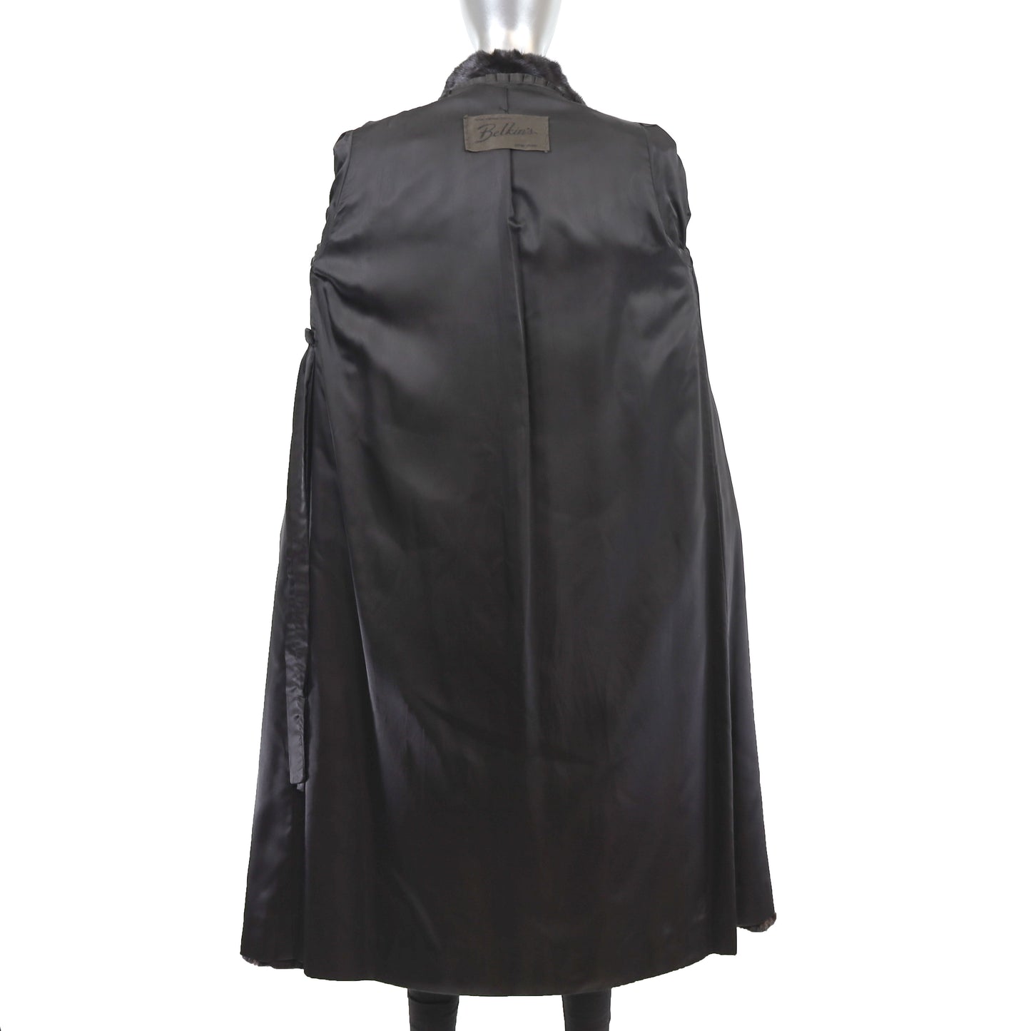 Black Mink Coat- Size M