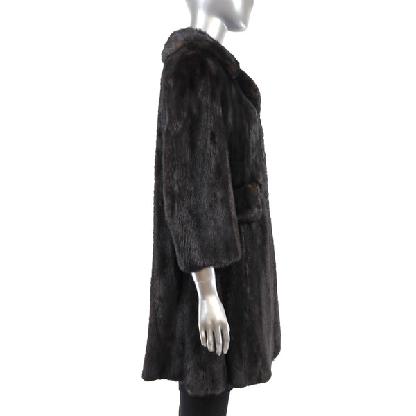 Mahogany Mink Coat- Size S