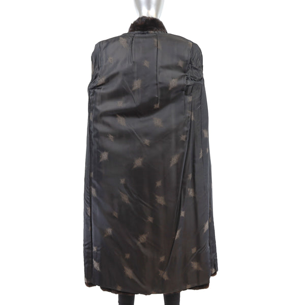 Mahogany Mink Coat - Size S