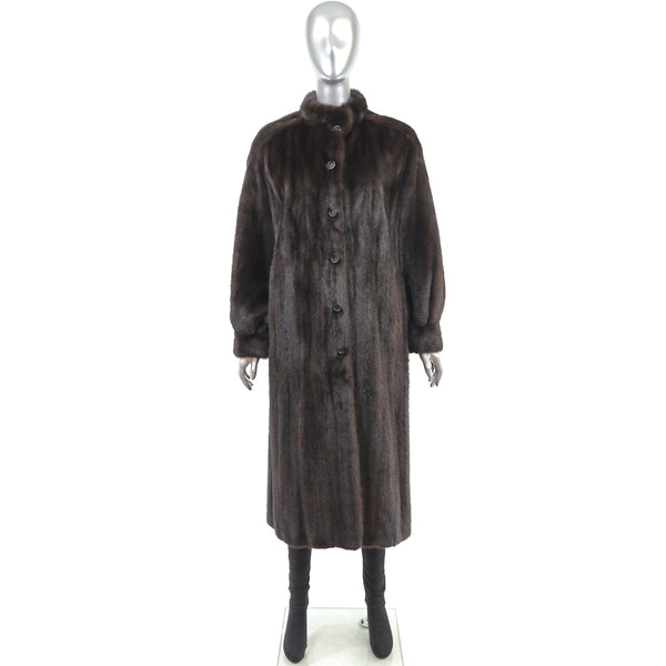Mahogany Mink Coat - Size S