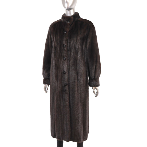 Mahogany Mink Coat - Size S