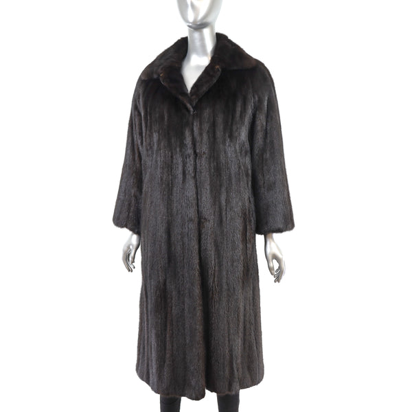 Mahogany Mink Coat- Size M