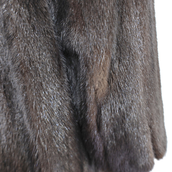 Mahogany Mink Coat- Size M