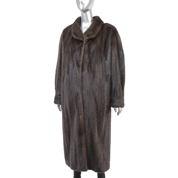 Mahogany Mink Coat- Size XXXL