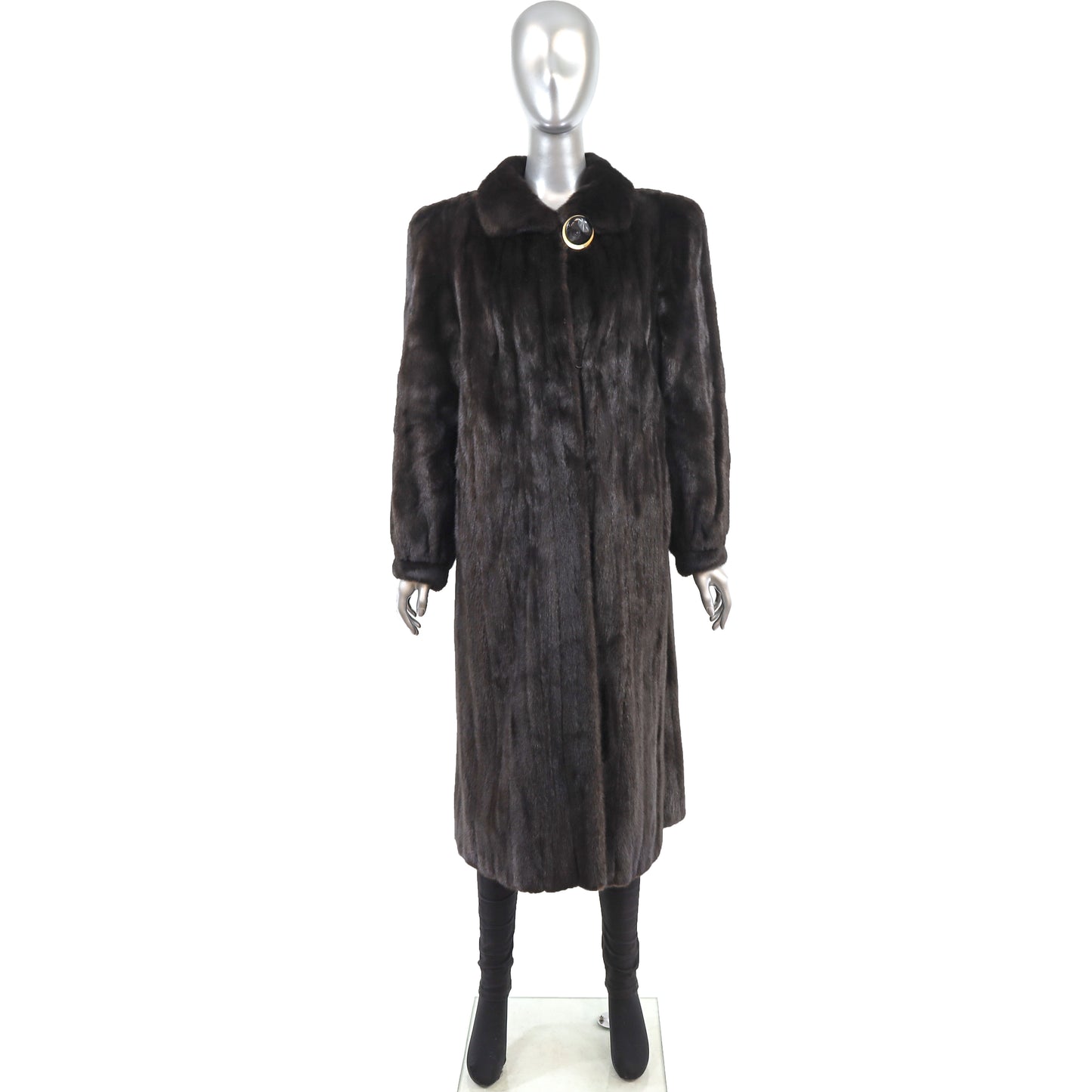 Black Mink Coat- Size L