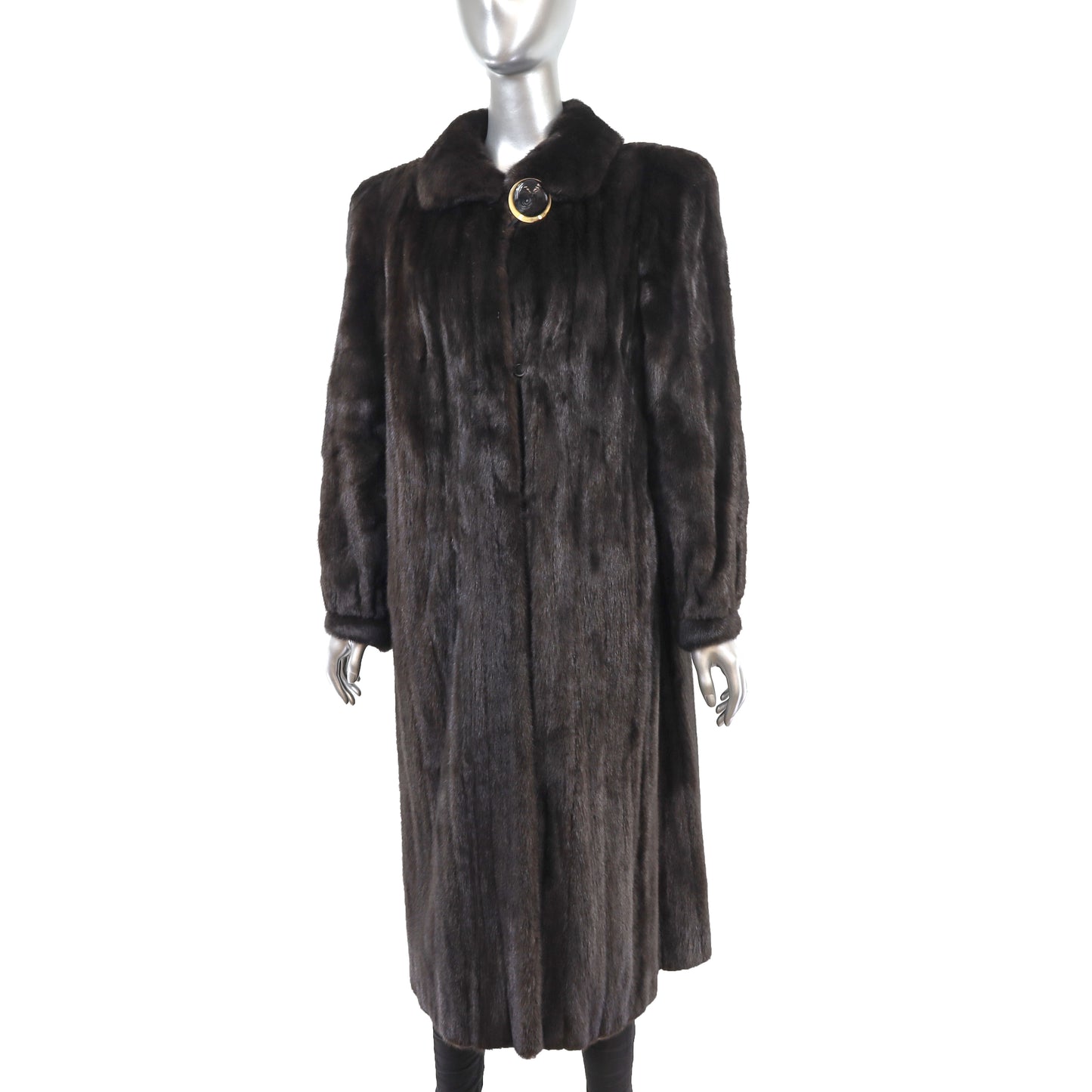 Black Mink Coat- Size L