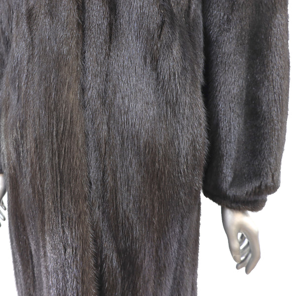 Dark Mahogany Mink Coat- Size M