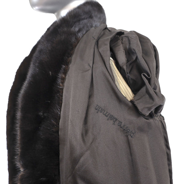 Pierre Balmain/ Blackglama Ranch Mink Coat- Size M