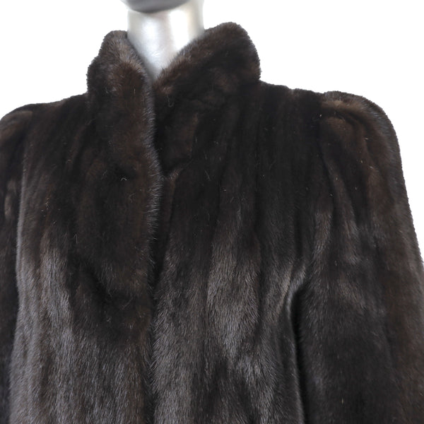Pierre Balmain/ Blackglama Ranch Mink Coat- Size M