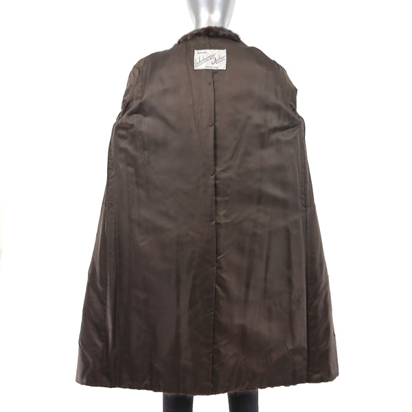 Mahogany Mink Coat - Size M