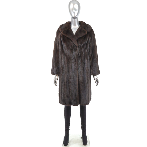 Mahogany Mink Coat - Size M