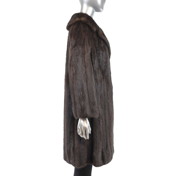Mahogany Mink Coat - Size M