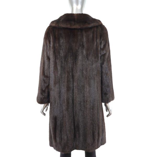 Mahogany Mink Coat - Size M