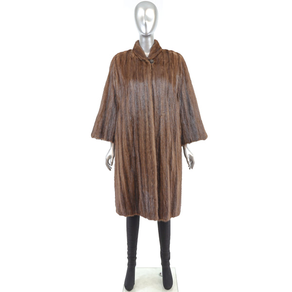 Mahogany Mink 7/8 Coat- Size M