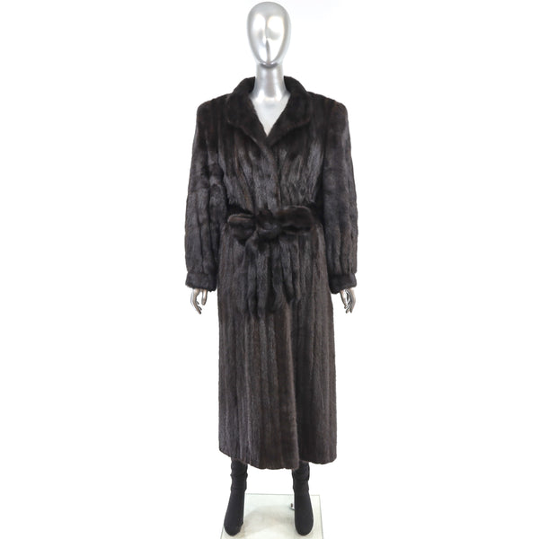Mahogany Mink Coat- Size XL