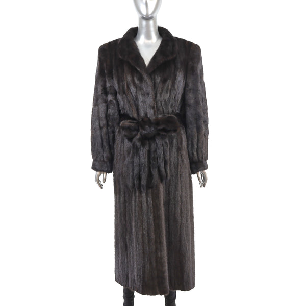 Mahogany Mink Coat- Size XL