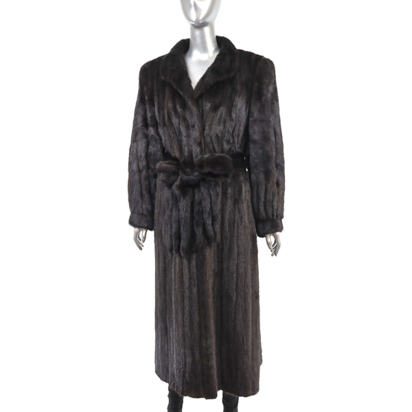 Mahogany Mink Coat- Size XL