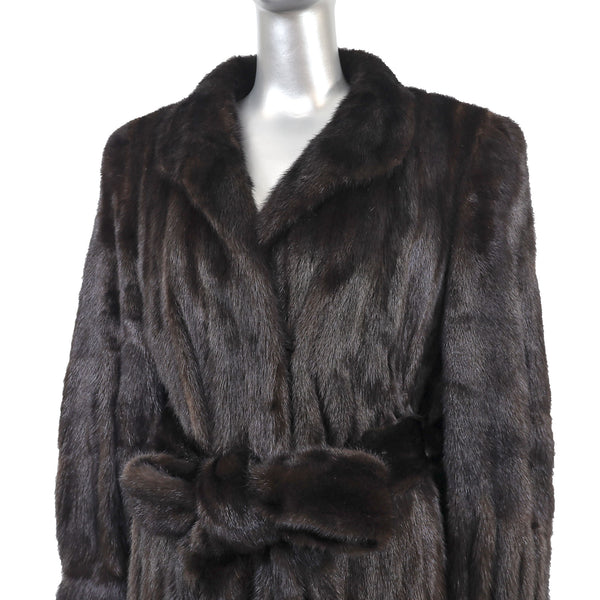 Mahogany Mink Coat- Size XL