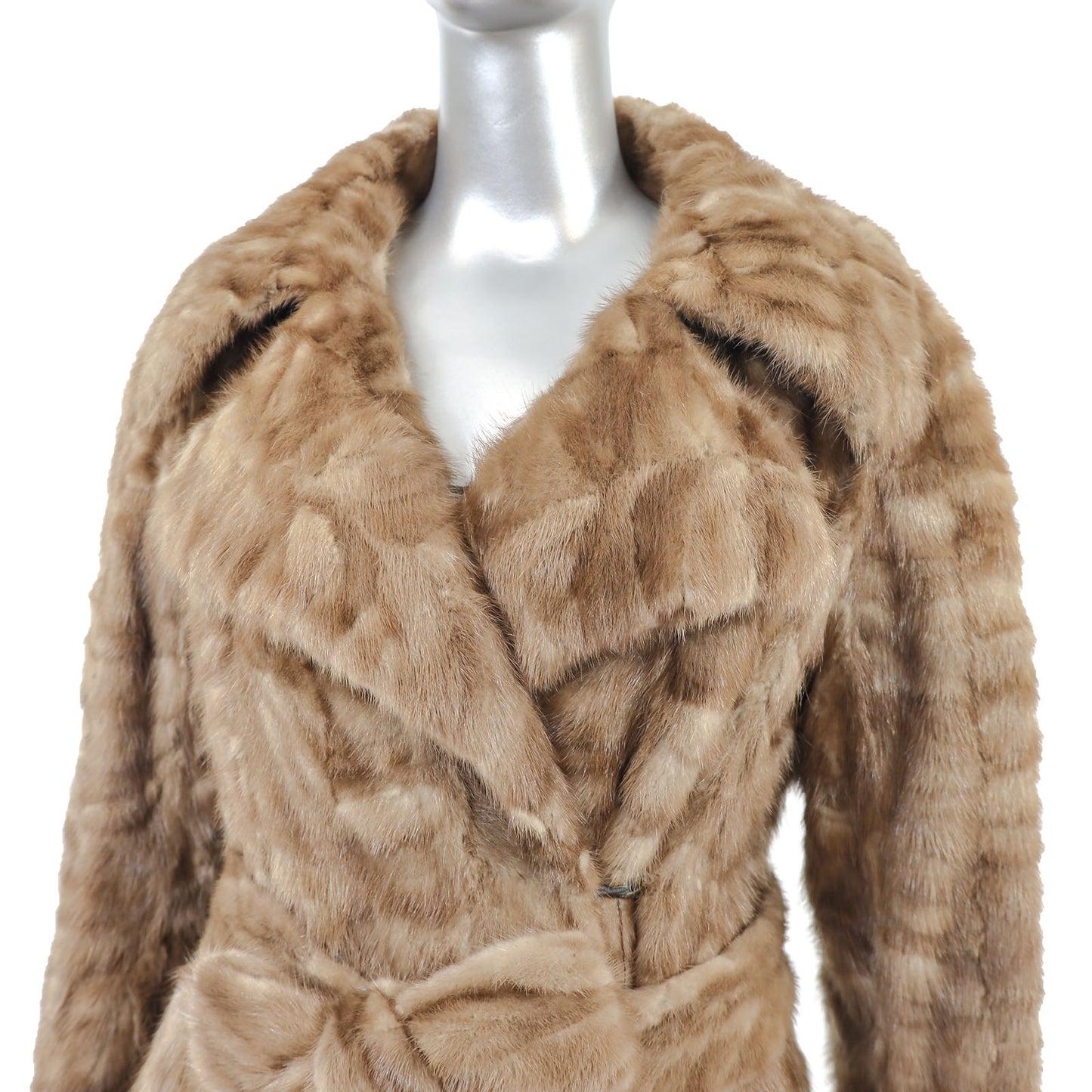 Autumn Haze Section Mink Coat- Size M
