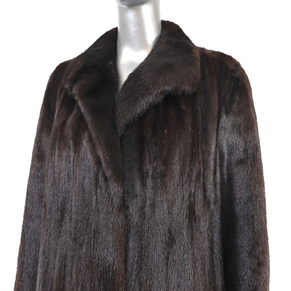 Mahogany Mink Coat- Size M