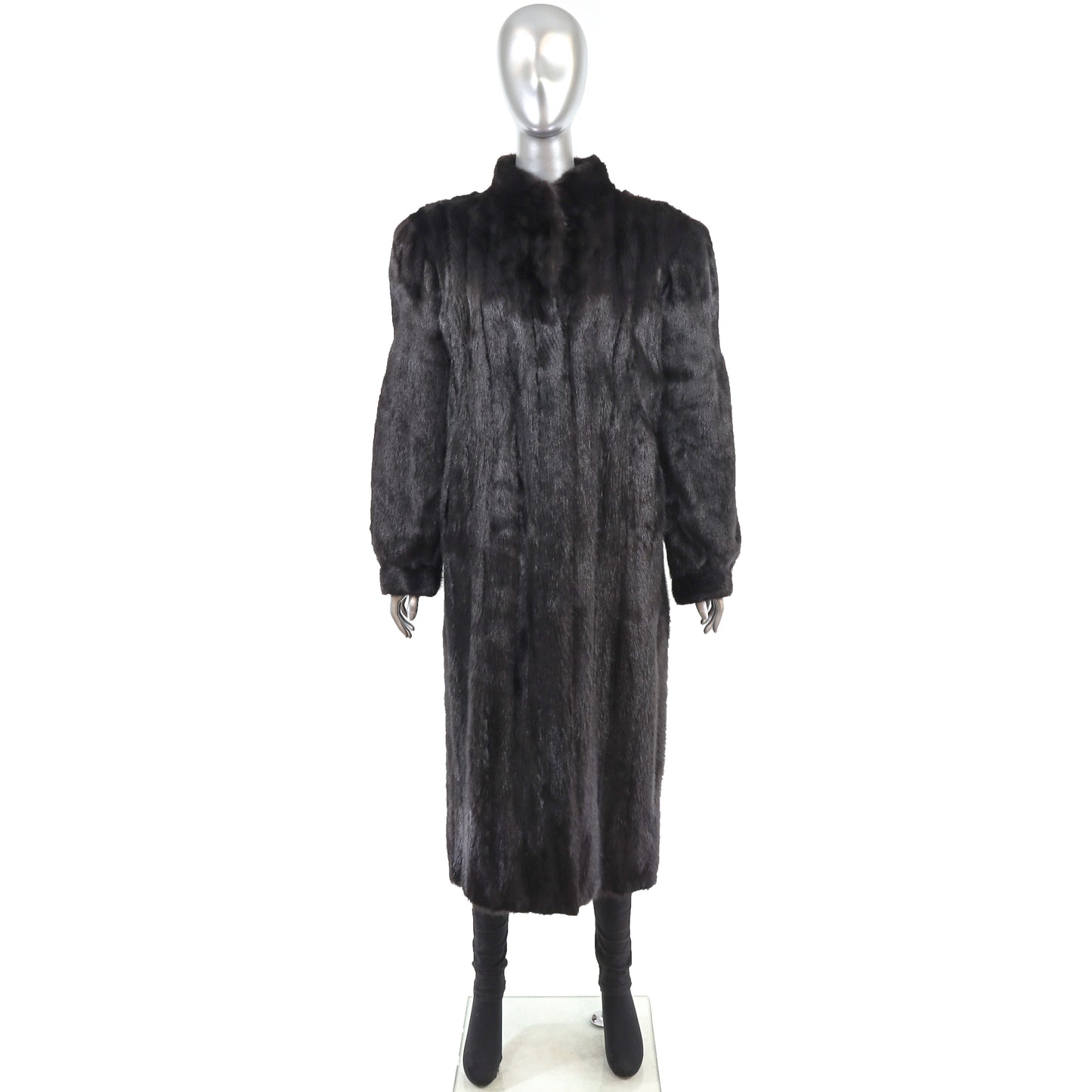 Black Mink Coat- Size L