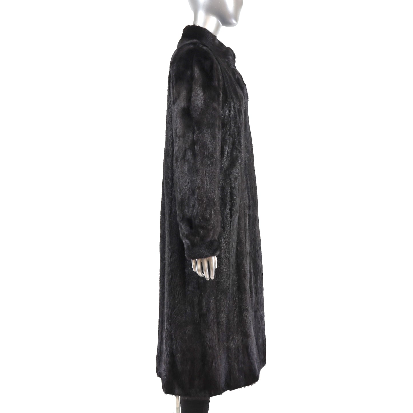 Black Mink Coat- Size L