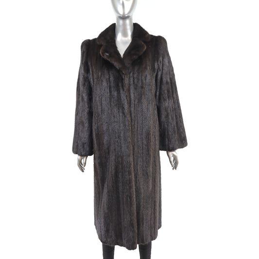 Dark Brown Mink Coat- Size M