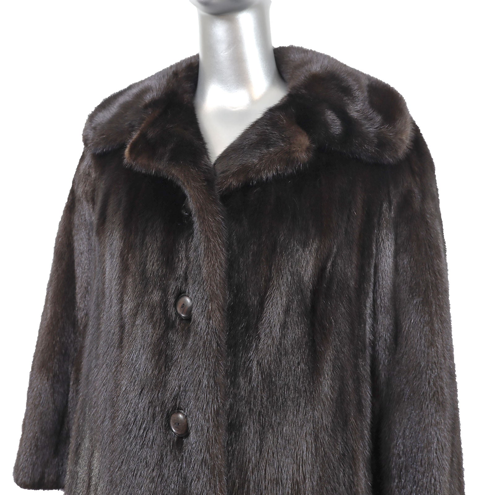 Birger Christensen Ranch Mink Coat- Size S | VintageFurs