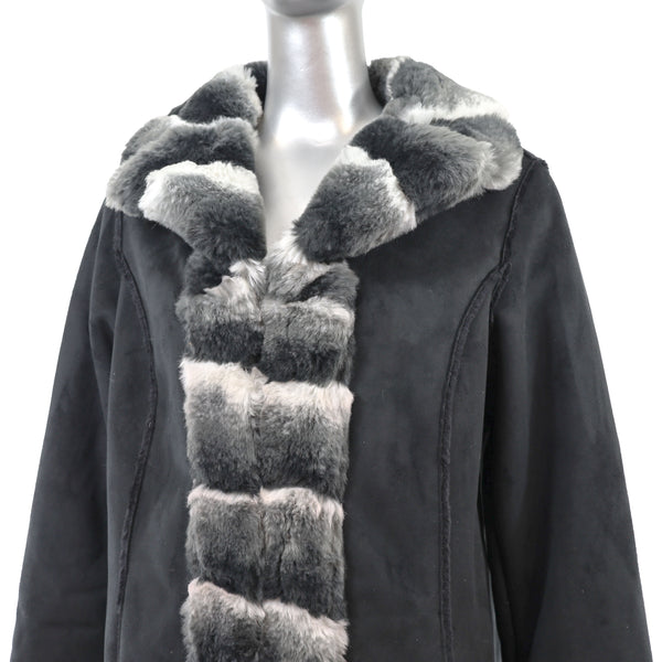 Dennis Basso Faux Fur Coat- Size S-M