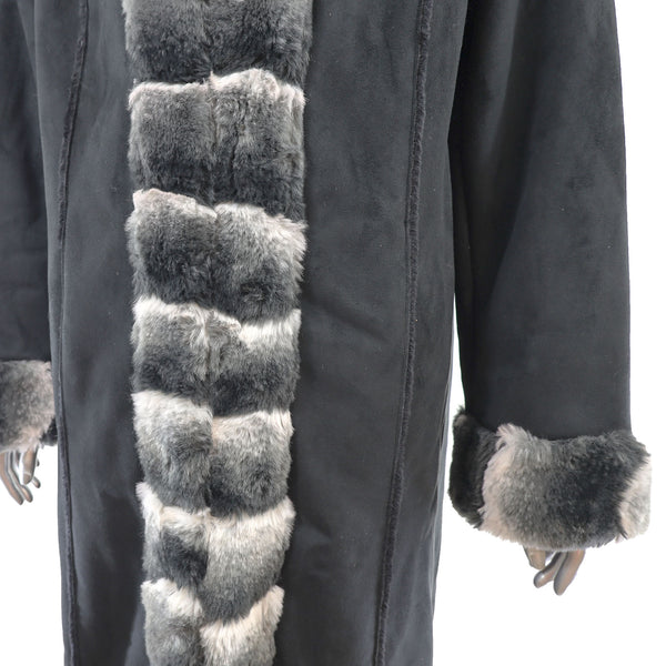 Dennis Basso Faux Fur Coat- Size S-M