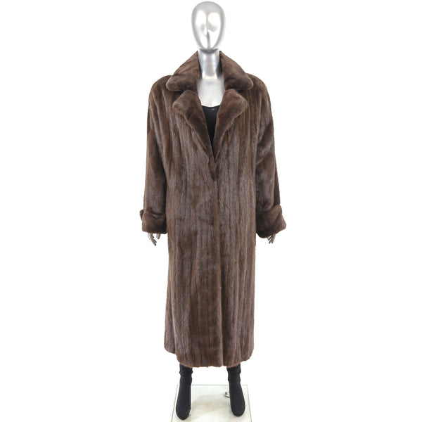 Semi Sheared Lunaraine Mink Coat- Size M