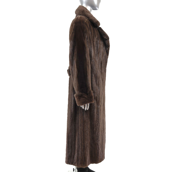 Semi Sheared Lunaraine Mink Coat- Size M