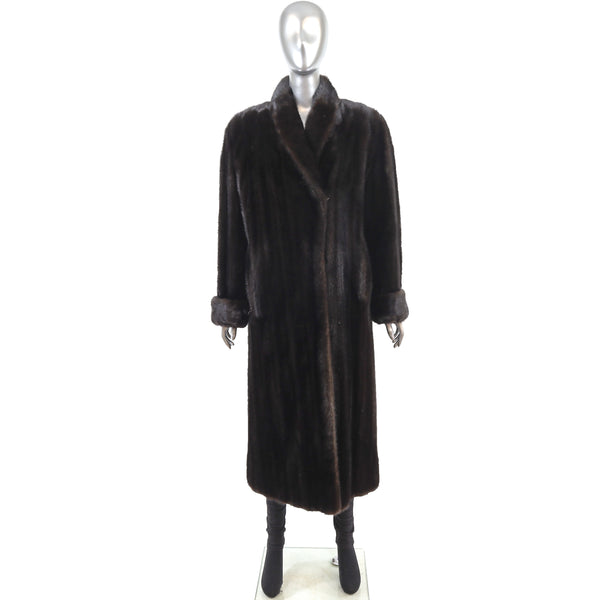 Hair up Ranch Mink Coat- Size L