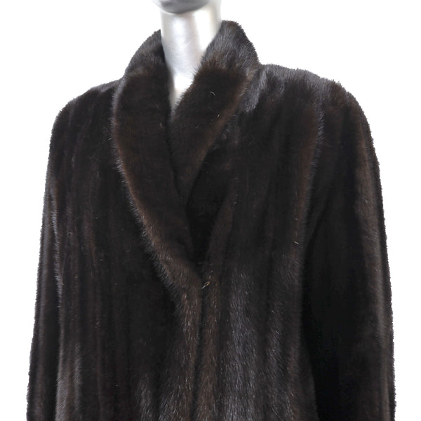 Hair up Ranch Mink Coat- Size L