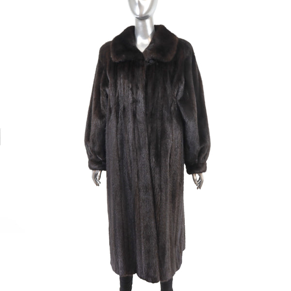 Mahogany Mink Coat- Size L