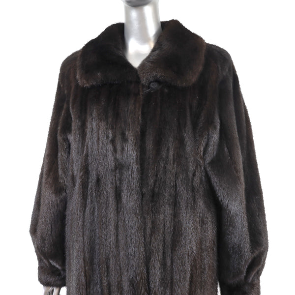 Mahogany Mink Coat- Size L