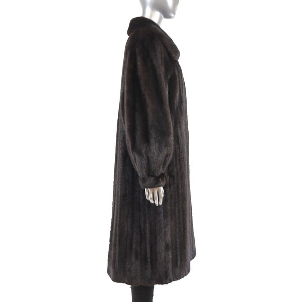 Mahogany Mink Coat- Size L