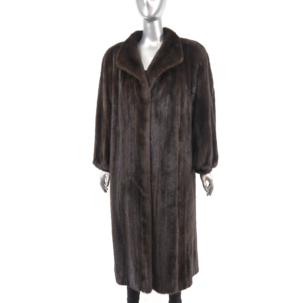 Mahogany Mink Coat- Size L