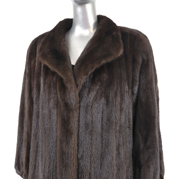 Mahogany Mink Coat- Size L