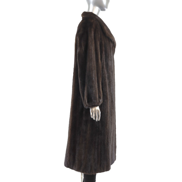 Mahogany Mink Coat- Size L