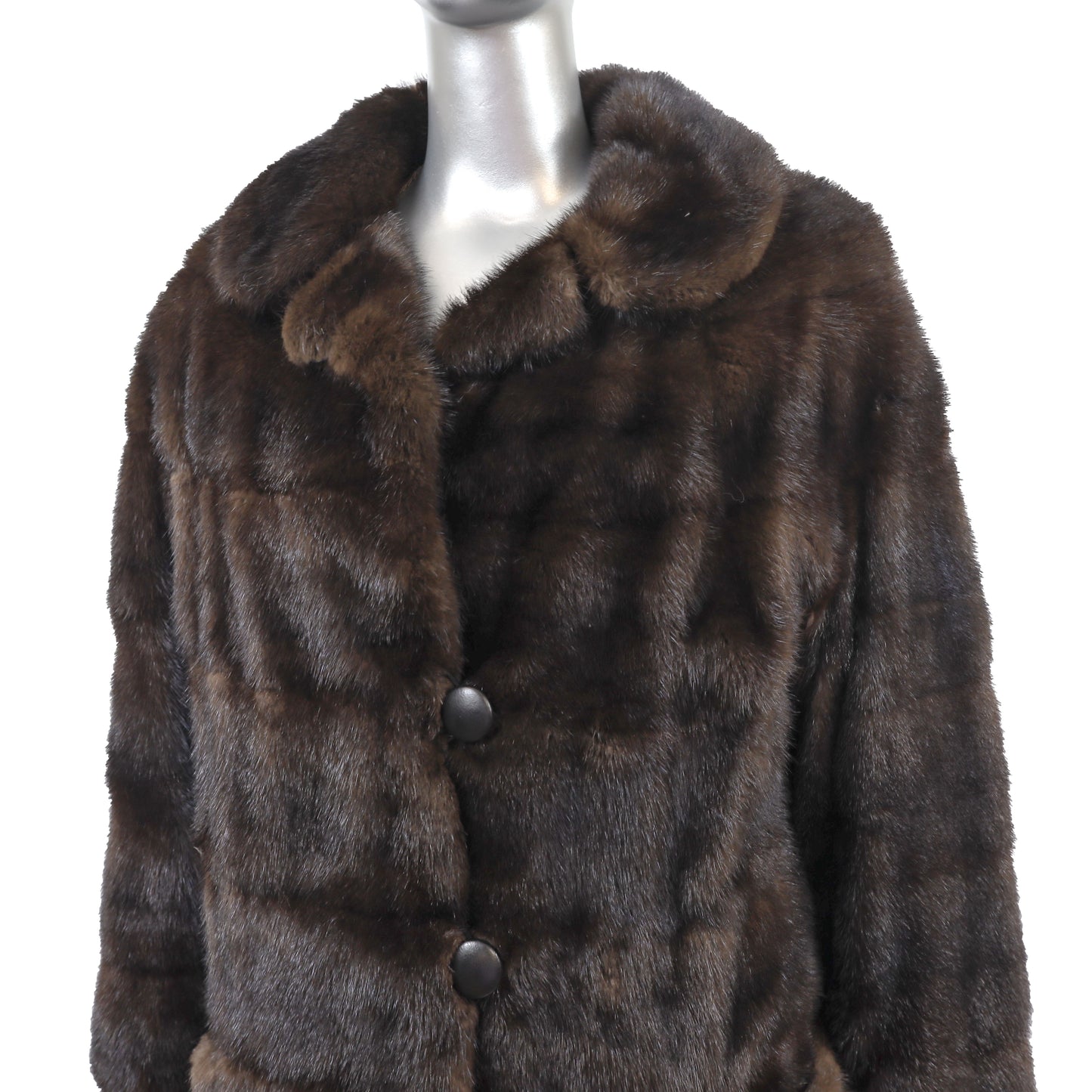 Mahogany Mink Coat- Size M