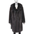 Mahogany Mink Coat with Sable Collar- Size M