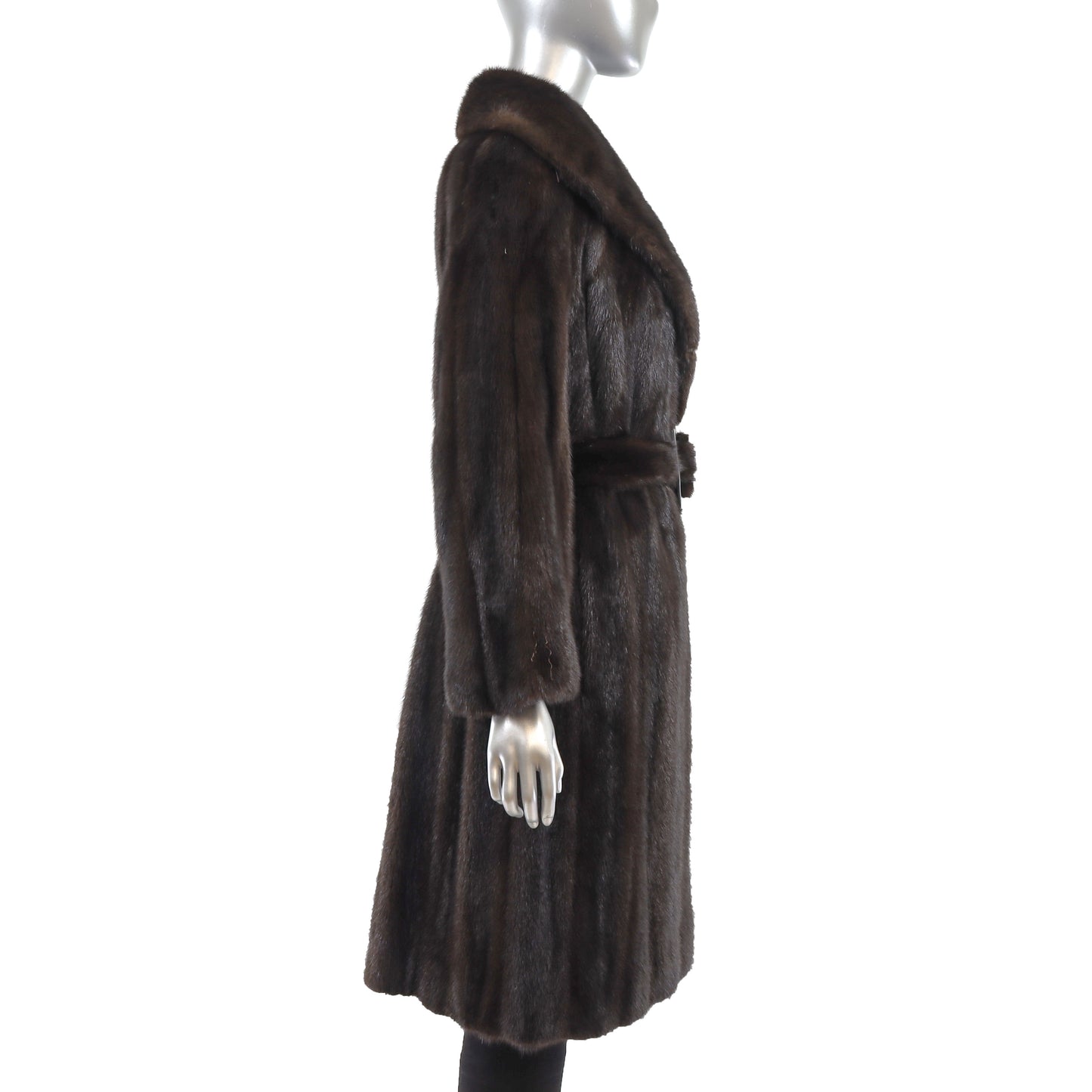 Lord & Taylor Mahogany Mink Coat- Size S